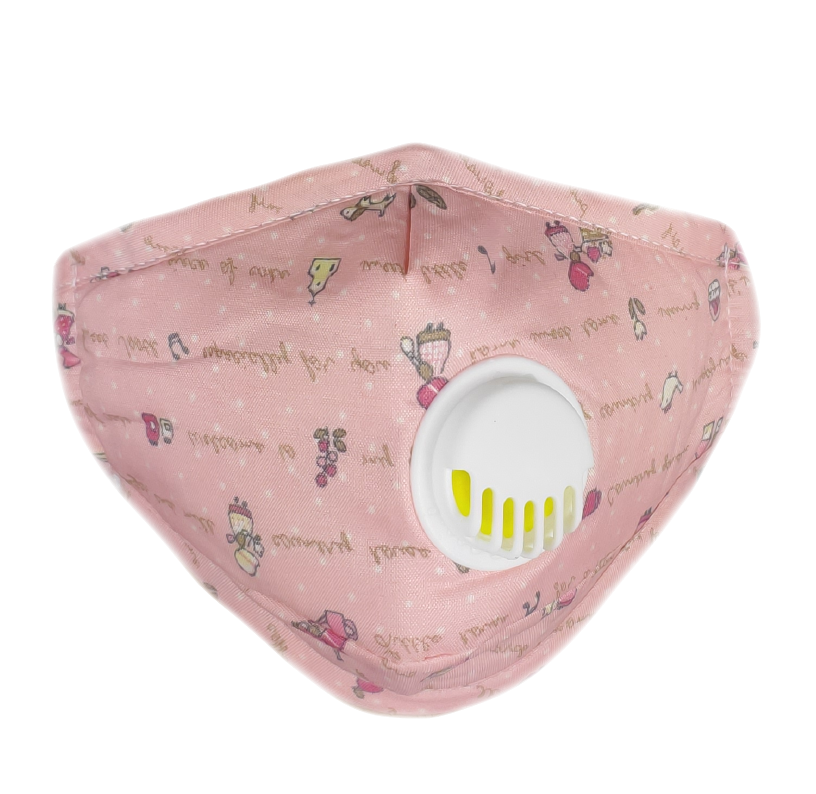 Washable Reusable Face-Mask Mouth Cover with Filters - Quotes/Drawing Design (Medium)